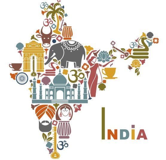 mapa de la india