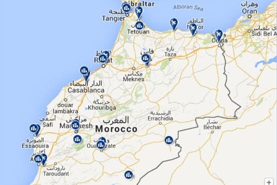 Mapa de Marruecos