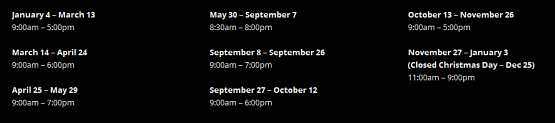 horarios puente de capilano vancouver opt