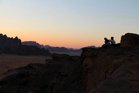atardecer wadi rum