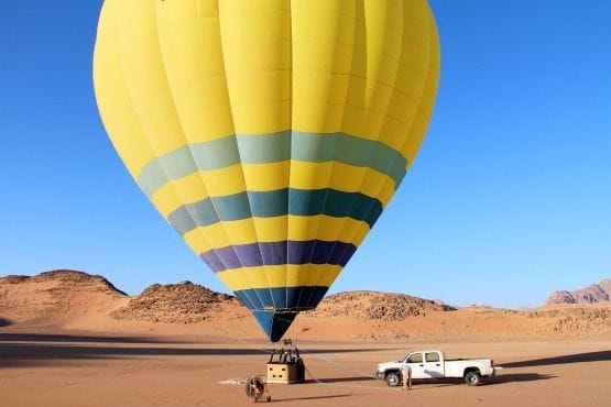 volar en globo Jordania