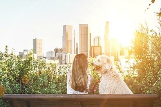 woman and dog resized