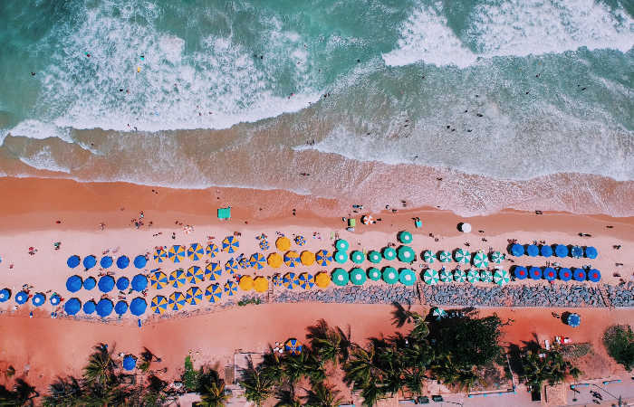 beach from a drone view 1