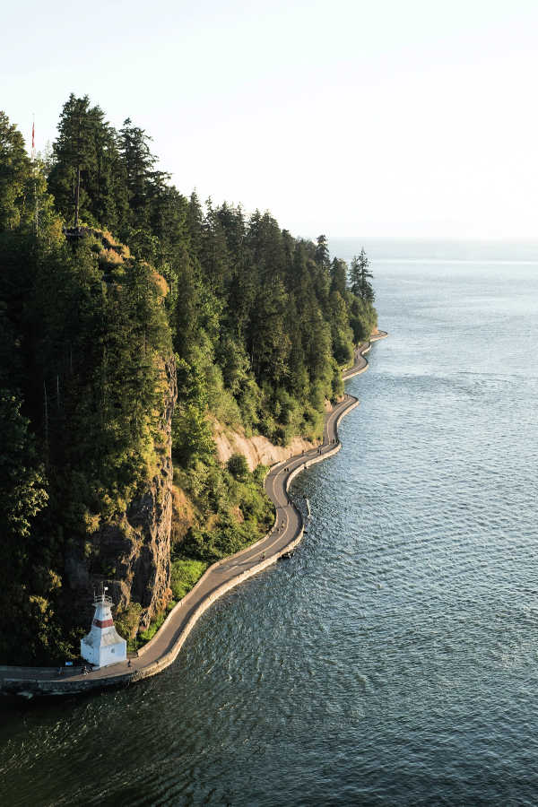 Stanley Park Vancouver aerial