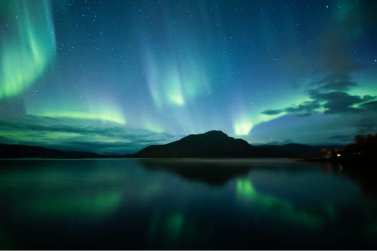 Northern Lights in winter
