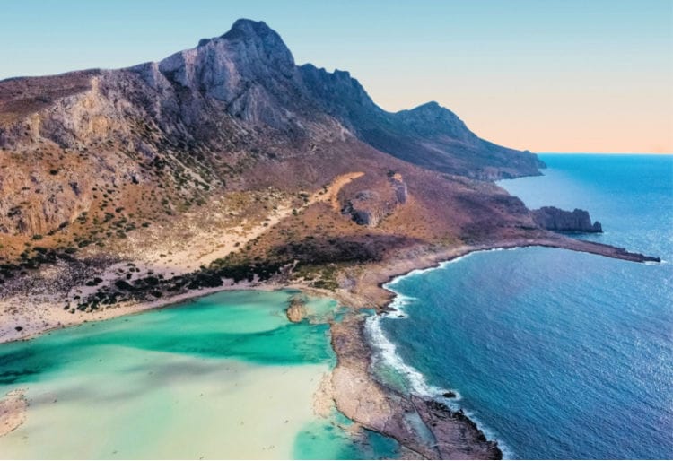 Balos a beautiful beach in Greece