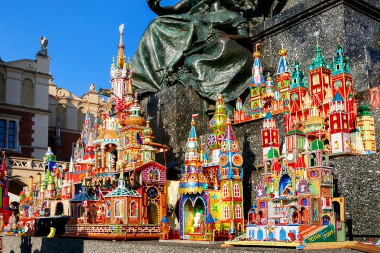 Belenes de Cracovia en Navidad