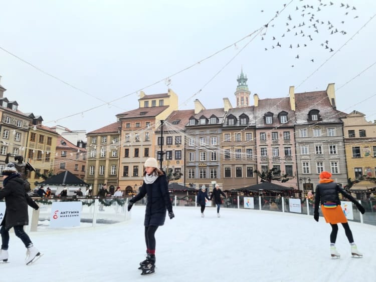 Plaza del Mercado de Varsovia en Navidad