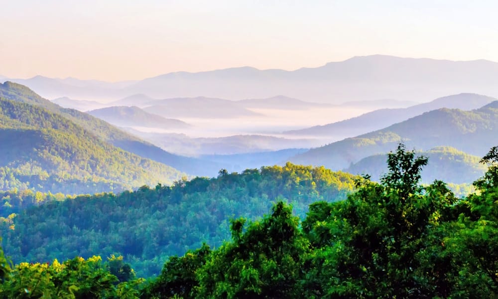 Great Smoky Mountains romantic Valentines getaways