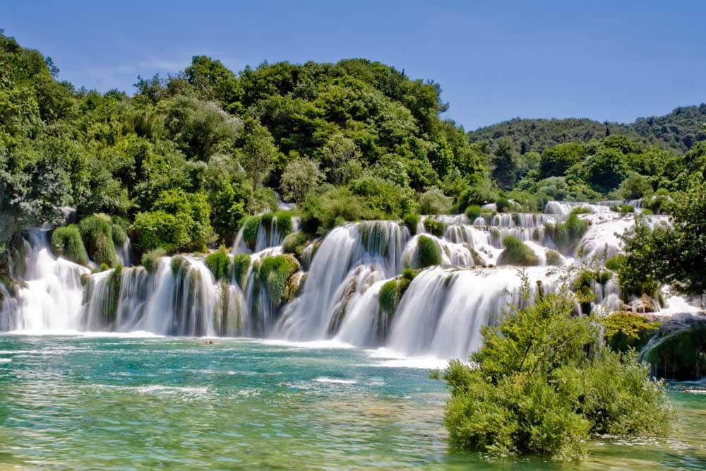 Waterfall Krka national park Croatia