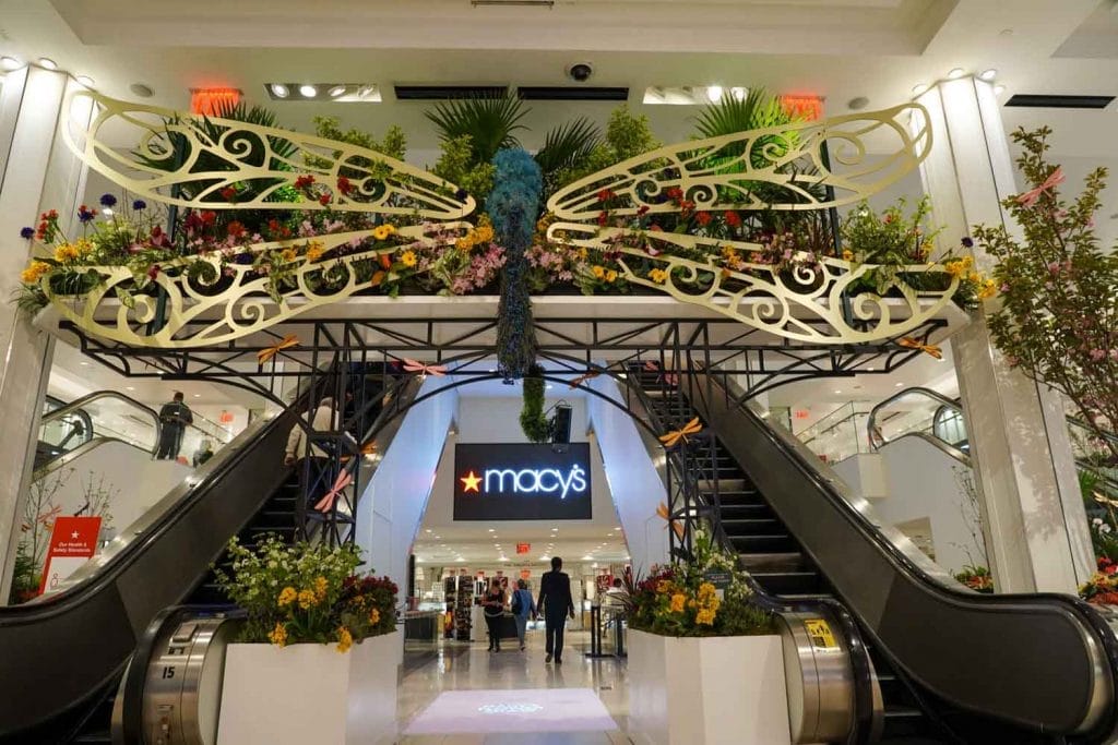 Flower decoration Macys Annual Flower Show at the Macys Herald Square NYC USA 1024x683