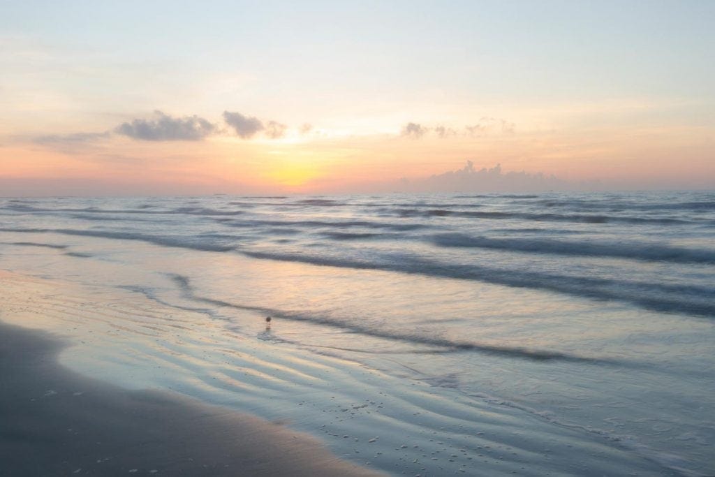 Sunrise Gulf of Mexico Port Aransas texas usa 1024x683