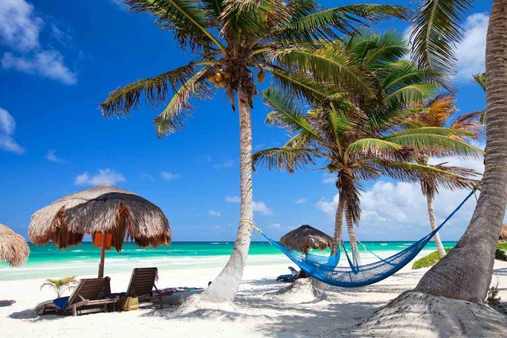 beach in tulum mexico 1024x683
