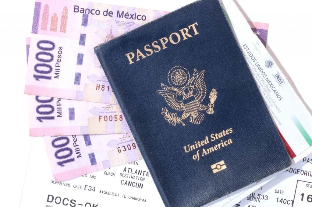 passport with Mexican pesos 1024x680