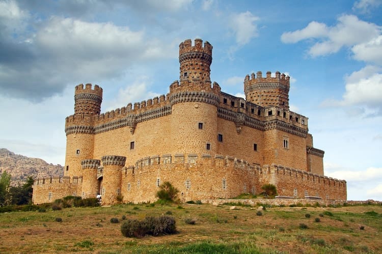 Castillo de Manzanares el Real en Madrid