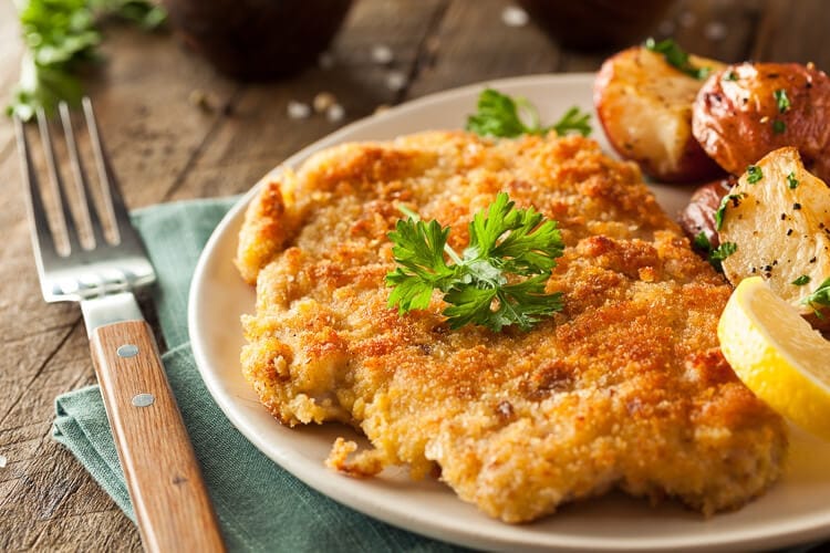 authentic German schnitzel