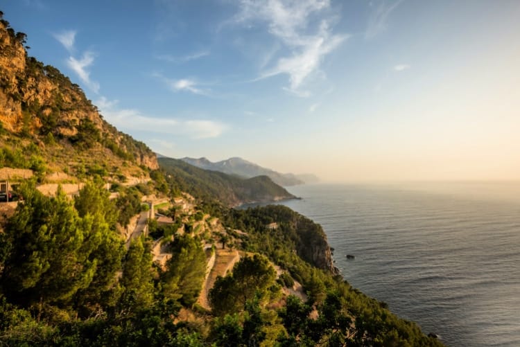 vistas desde una casa de lujo en Mallorca