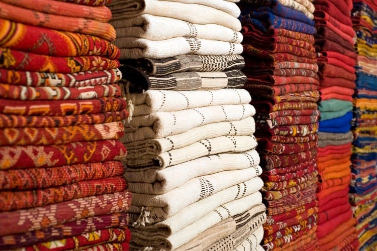 Alfombras que comprar en el zoco de Marrakech