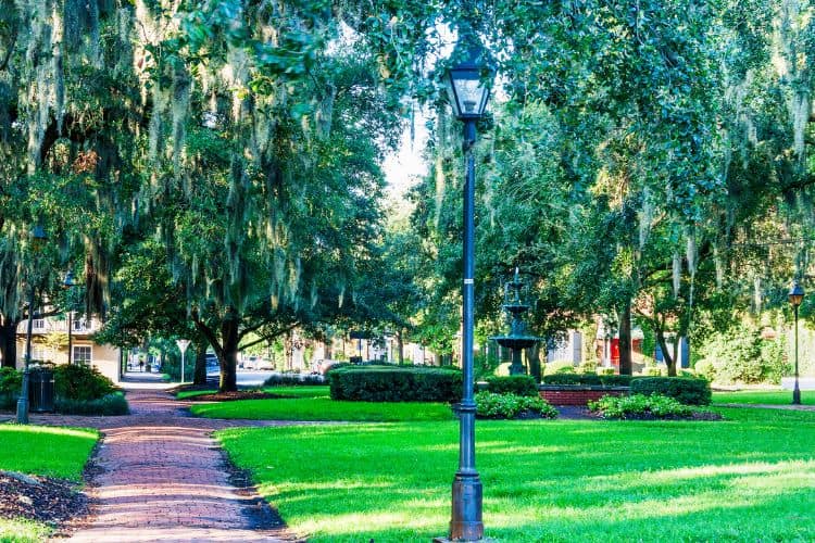 Lafayette square in Savannah GA