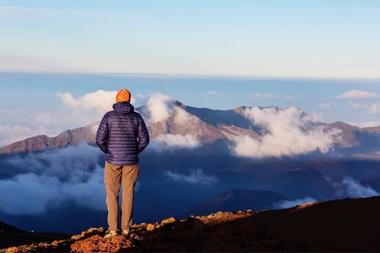 Man in Haleakala National Park