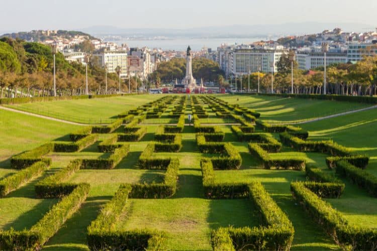 Parque Eduardo VII y el Miradouro do Parque Eduardo VII