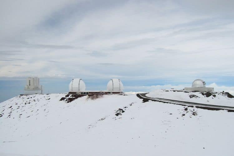 Snow in Mauna Kea