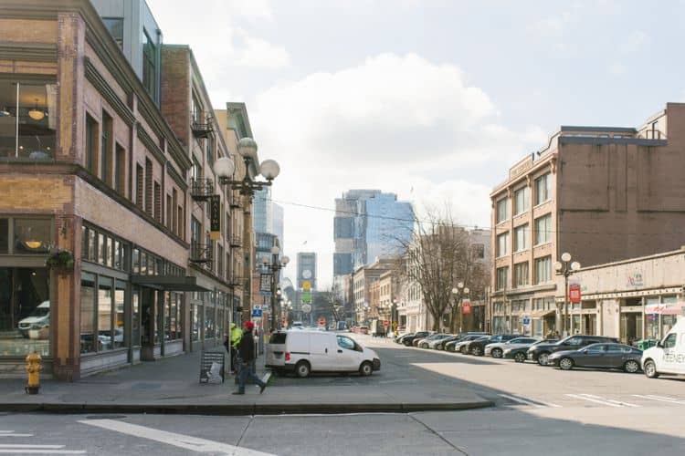 Spring Street Seattle Washington USA