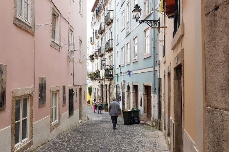 Street of Alfama Lisbon