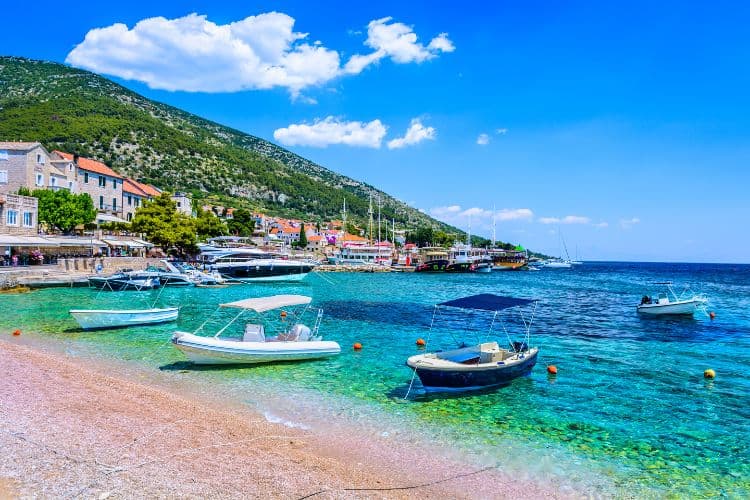 Town Bol in Island Brac Croatia