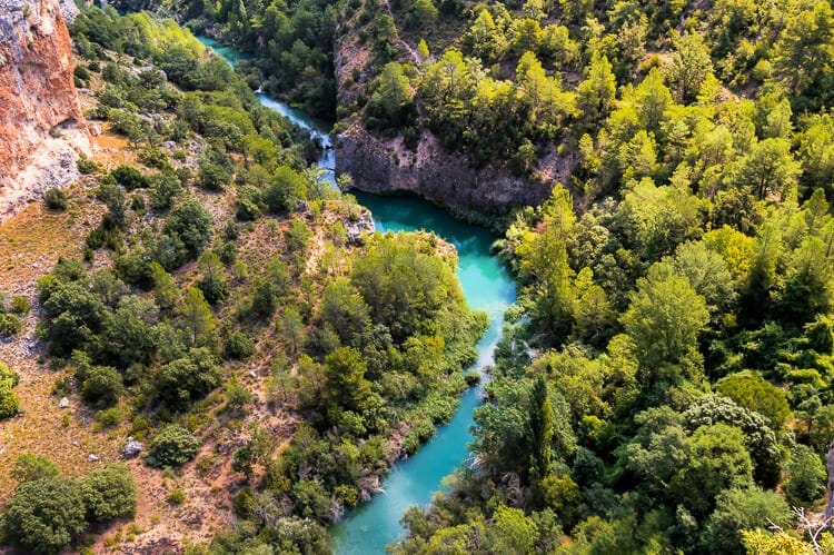 Visas del Rio Jucar desde el Ventano del Diablo
