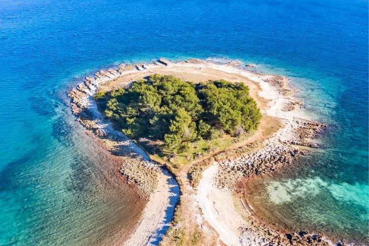 Beautiful colors on peninsula Cape Kamenjak Premantura Istria Croatia