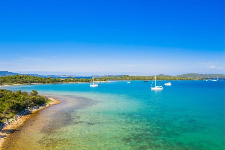 Beautiful landscape on the island of Dugi Otok Croatia