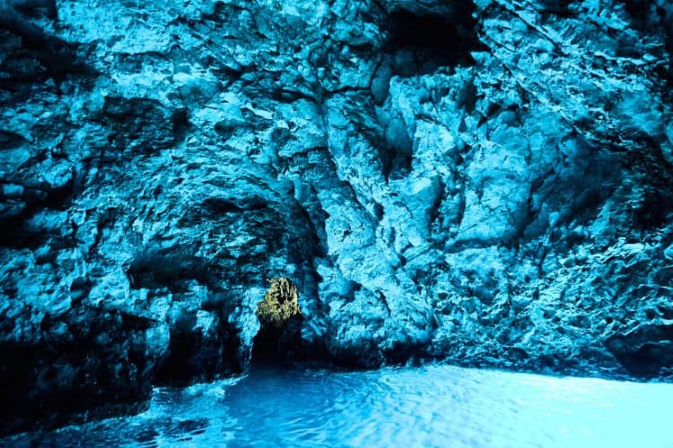 Blue cave in Bisevo island
