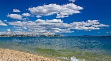City of Zadar beach view