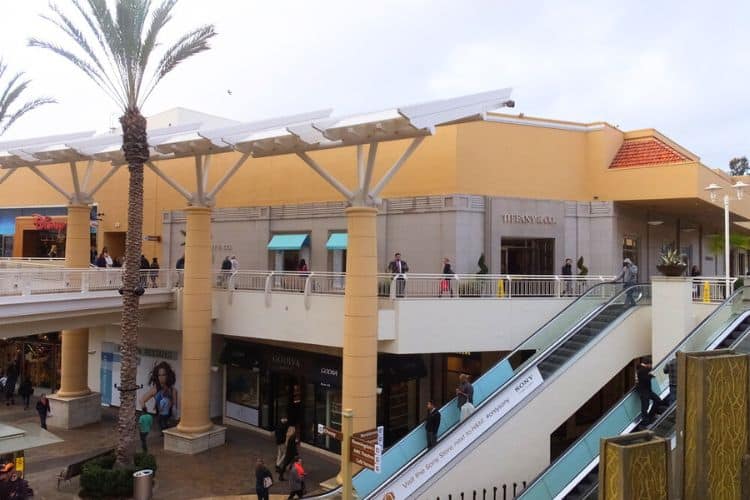 Fashion Valley Mall the largest mall in San Diego California