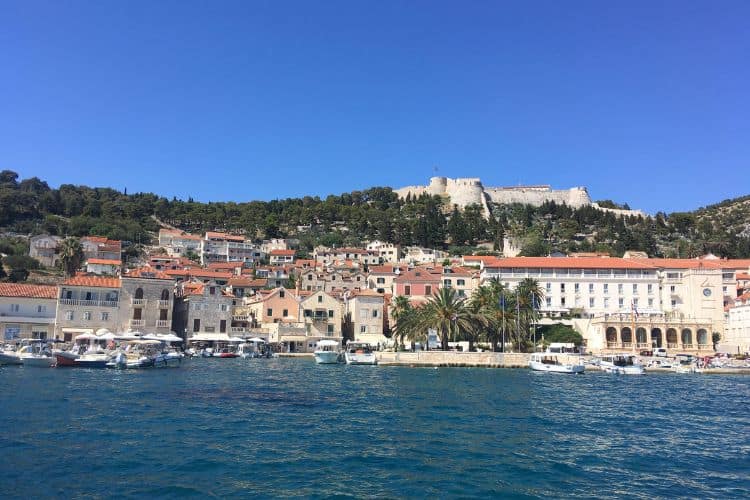 Hvar Town from the Ocean