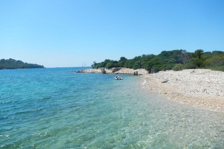 Island Kozada in Brijuni islands Istria Croatia