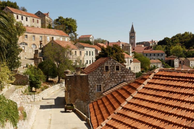Lastovo Old town in Lastovo Island