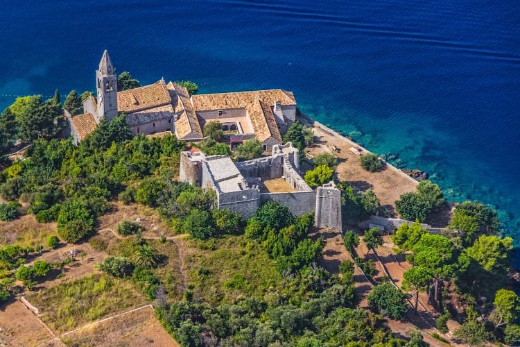 Medieval monastery on the Island of Lopud