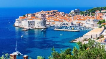 Panoramic view Dubrovnik Croatia