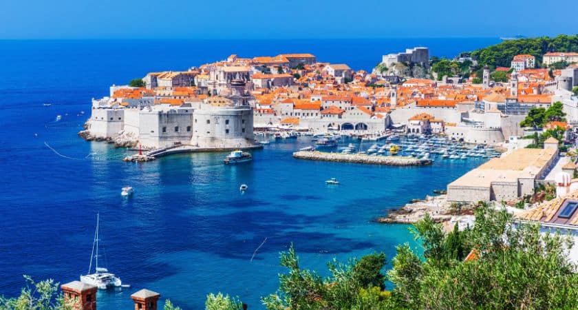 Panoramic view Dubrovnik Croatia