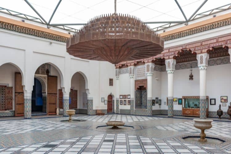 Patio central del Museo de Marrakech