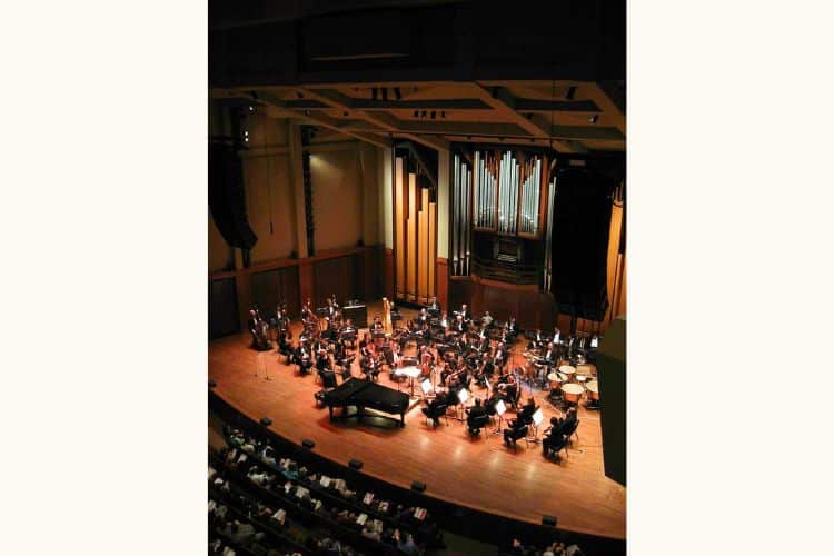 Seattle Symphony Orchestra in Benaroya Hall in Washington