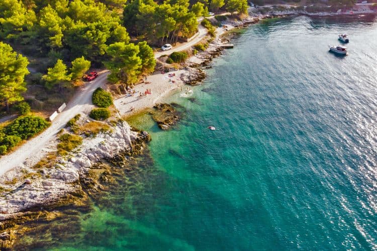 Slatine beach in Ciovo Island