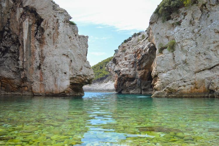 Stiniva Cove in Vis Island