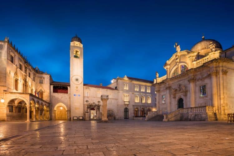 Street of old town Dubrovnik Croatia