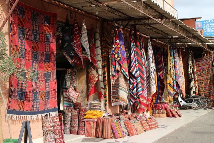 Tienda de alfombras en Marrakech
