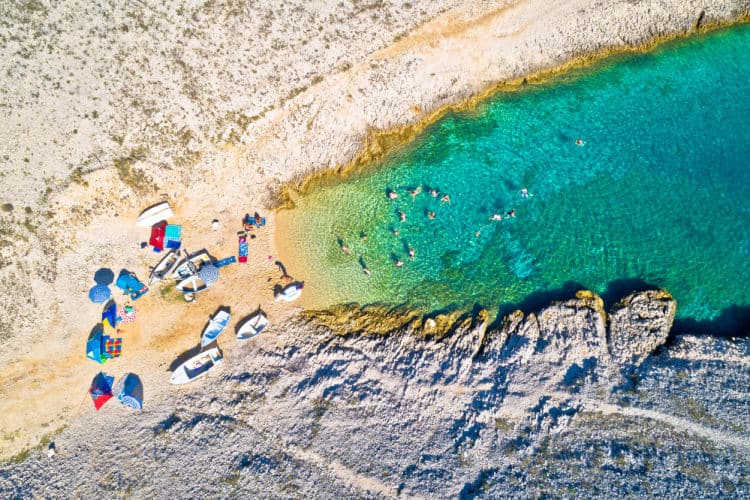Zadar Croatia Beaches from the air