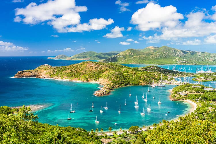 Antigua desde Mirador de Shirley Heights