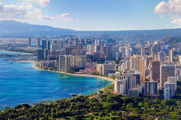 View of Honolulu City Oahu